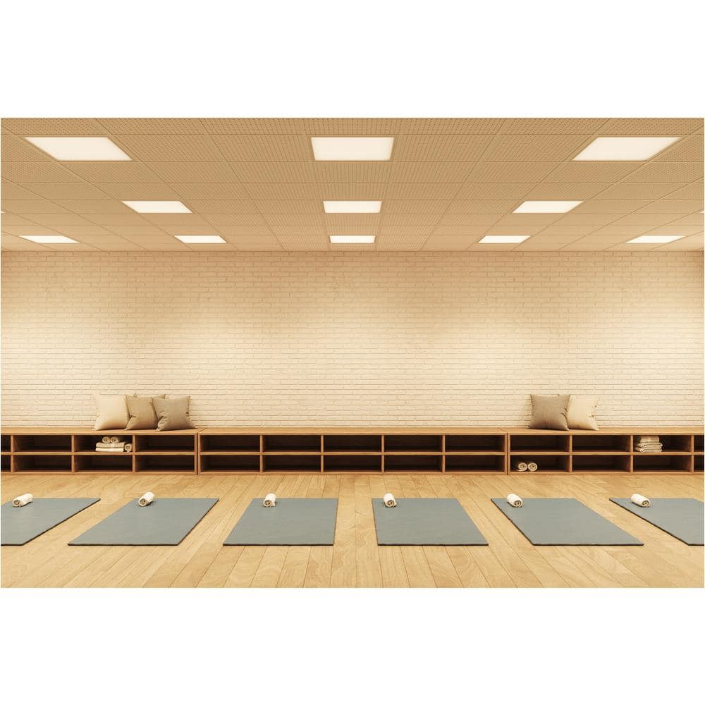 Metalux 2 ft. x 2 ft. White Integrated LED Drop Ceiling Troffer Light with 3200 Lumens, 3500K