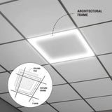 Metalux 2 x 2 ft. Selectable 4500/3200/2000 Lumens, Integrated LED, Surround Architectural Slim Frame Panel, 4-Selectable CCT