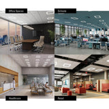 Metalux 2 x 2 ft. Selectable 4500/3200/2000 Lumens, Integrated LED, Surround Architectural Slim Frame Panel, 4-Selectable CCT