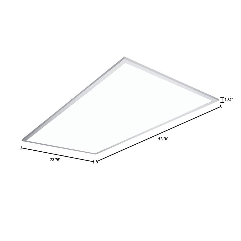 Metalux FPanel 62.2-Watt 2 ft. x 4 ft. White Integrated LED Dimmable Flat Panel Troffer Cool White