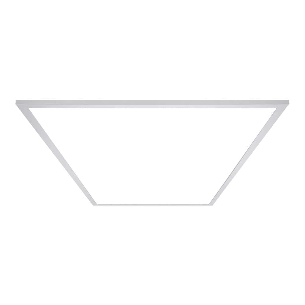 Metalux FPanel 62.2-Watt 2 ft. x 4 ft. White Integrated LED Dimmable Flat Panel Troffer Cool White