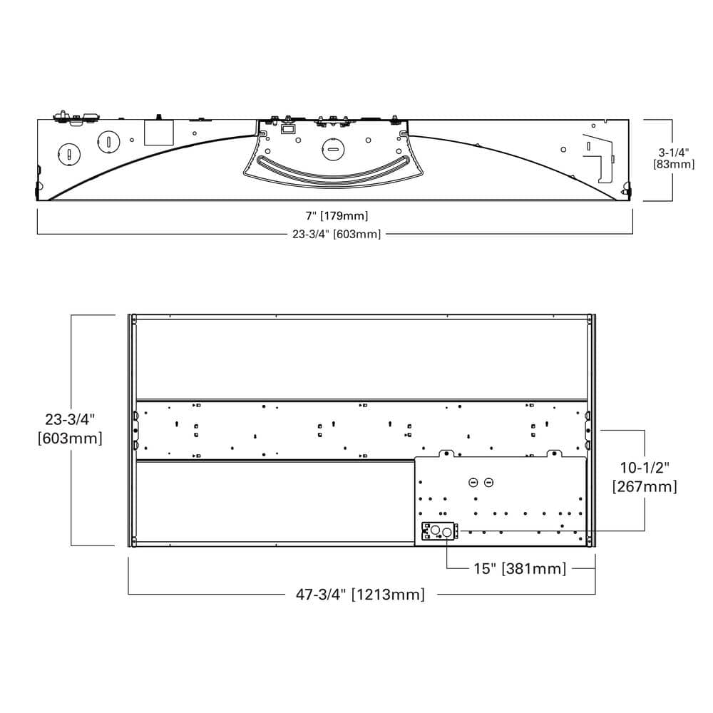 Metalux 2 ft. x 4 ft. 64-Watt Equivalent Integrated LED White Center Lens Troffer, 4000K Bright White
