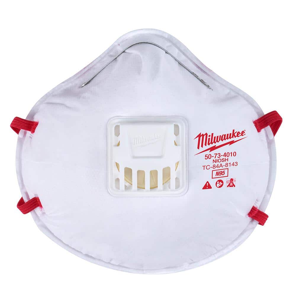 Milwaukee N95 Professional Multi-Purpose Valved Respirator (80-Pack)