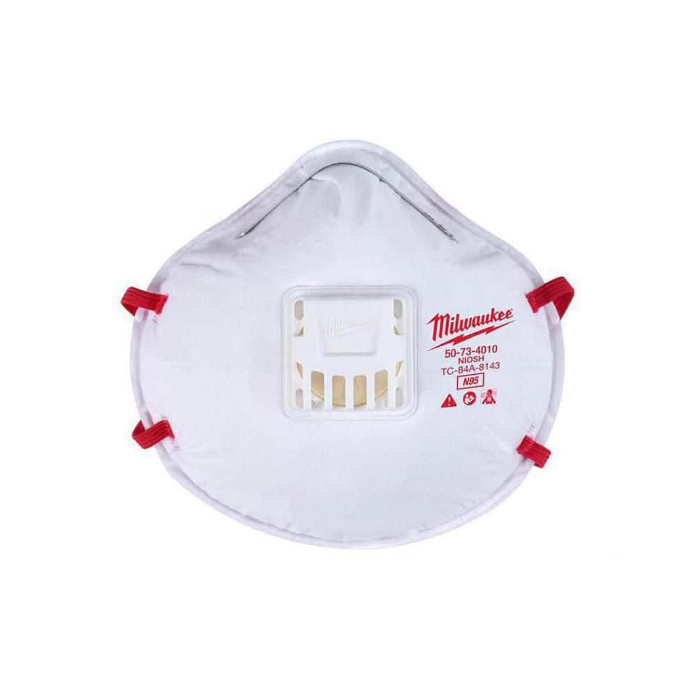 Milwaukee N95 Professional Multi-Purpose Valved Respirator (40-Pack)
