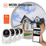 Mobi Defender - Smart Home Security Cameras (4-Pack)