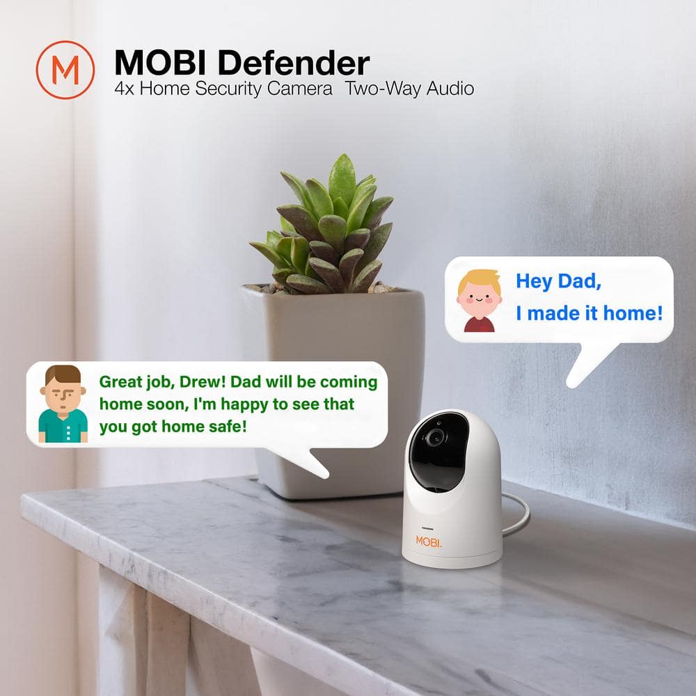 Mobi Defender - Smart Home Security Cameras (4-Pack)