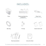 MOEN 2-Series Elongated Bidet Toilet in White - Advanced Cleansing & Stylish Design