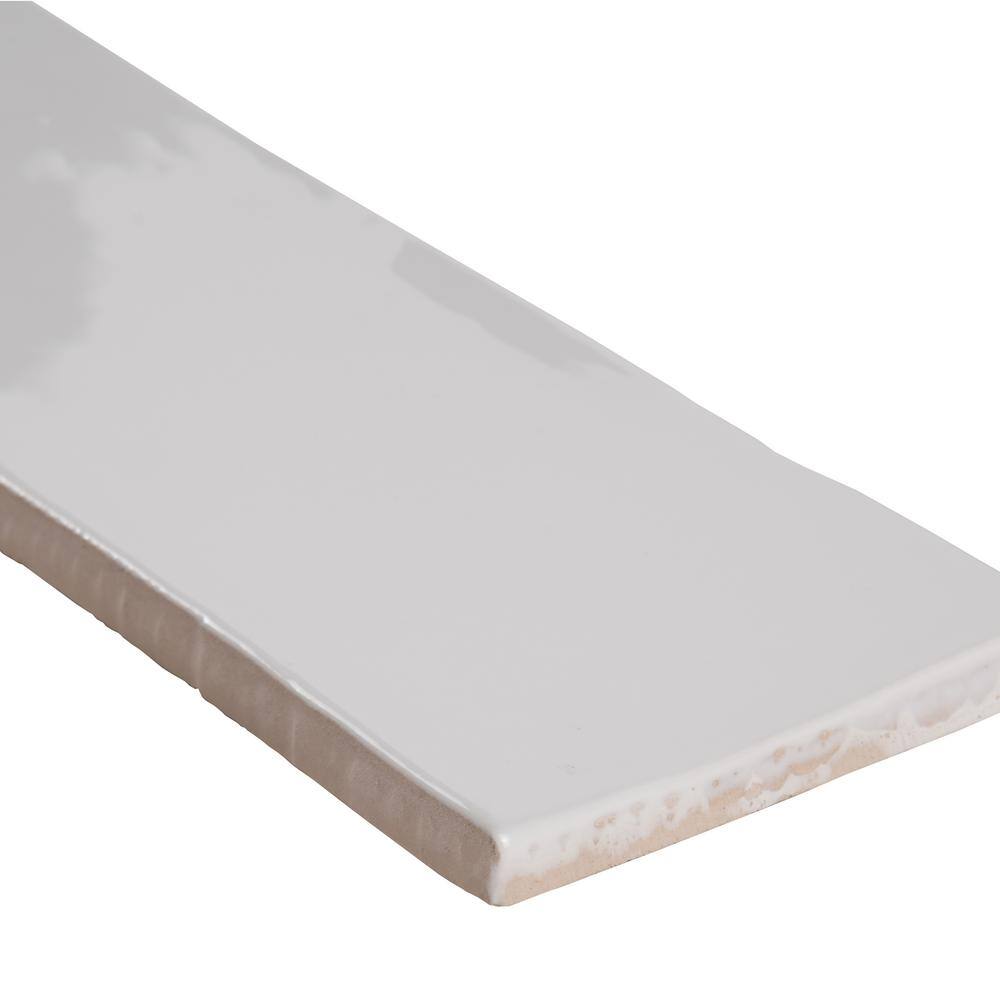 MSI White Crafted 3 in. x 12 in. Glossy Ceramic White Subway Tile (13 sq. ft. / Case)