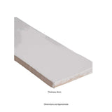 MSI White Crafted 3 in. x 12 in. Glossy Ceramic Wall Tile (13 sq. ft./Case)