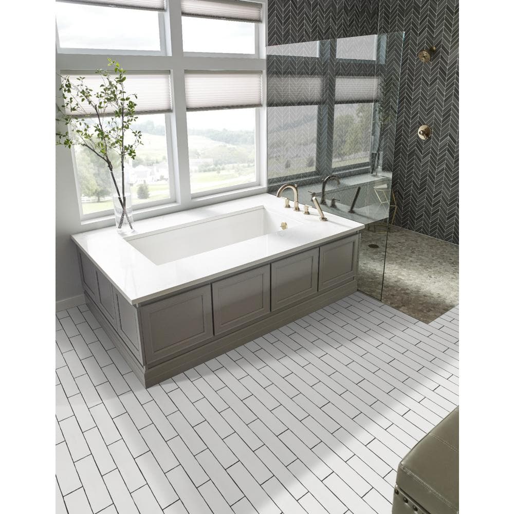 MSI White Crafted 3 in. x 12 in. Glossy Ceramic White Subway Tile (13 sq. ft. / Case)