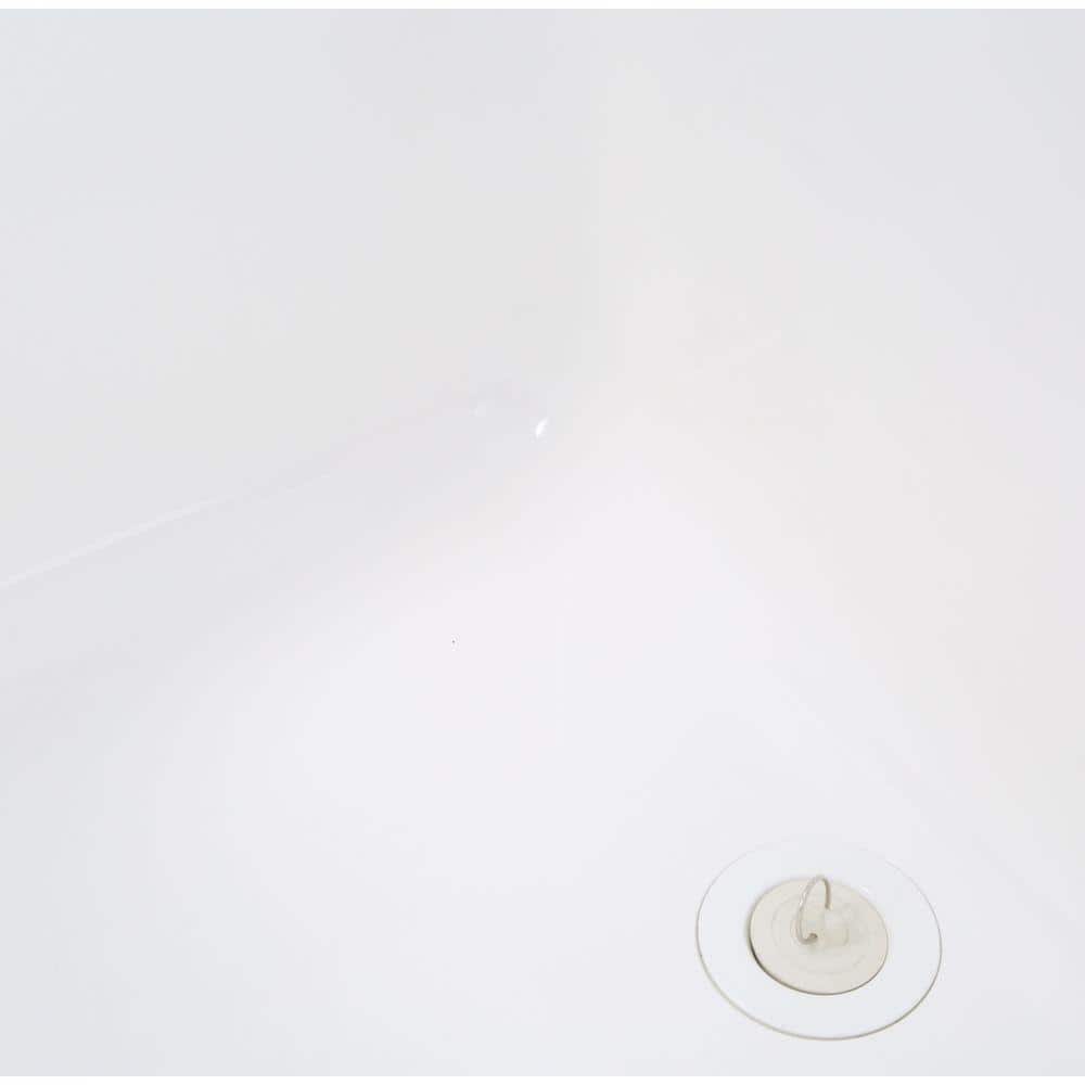 MUSTEE 22" x 25" Molded Fiberglass Drop-In Utility Sink in White
