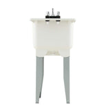 MUSTEE Utilatub Combo 18 in. x 23.5 in. x 33 in. Co-Polypure Floor Mount Laundry Tub