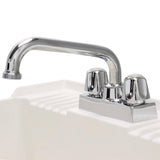 MUSTEE Utilatub Combo 20x24x33 Thermoplastic Floor Mount Laundry Tub