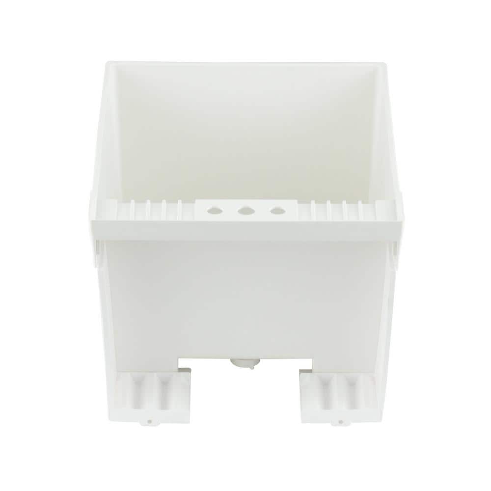 MUSTEE Utilatub 20x24 Structural Thermoplastic Wall-Mount Utility Tub, White