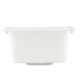 MUSTEE 15 in. x 15 in. Fiberglass Self-Rimming Bar Sink in White