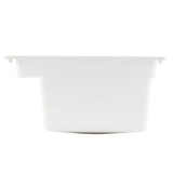 MUSTEE Vector 22 x 25 Inch Fiberglass Self-Rimming Utility Sink in White
