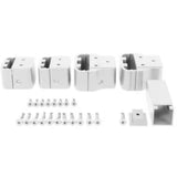 NewTechWood Allure Aluminum Preassembled White Rail Angled Bracket