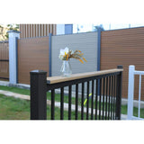 NewTechWood Allure 8 ft. Aluminum Drink Rail in White