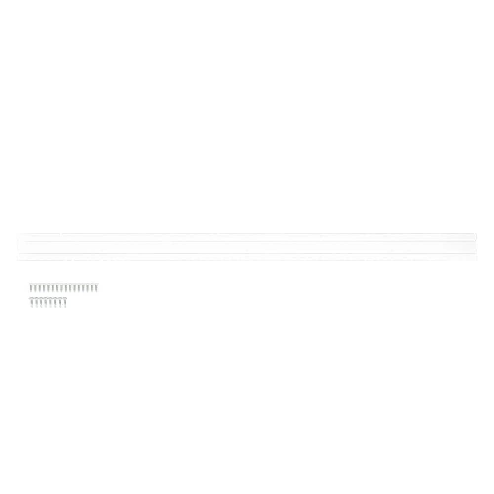 NewTechWood Allure 8 ft. Aluminum Drink Rail in White