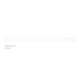 NewTechWood Allure 8 ft. Aluminum Drink Rail in White