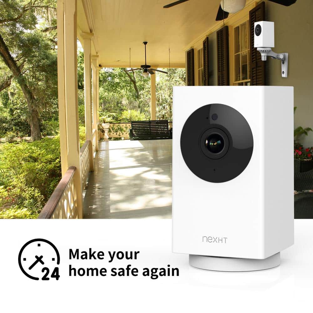 NexHT WiFi 1080p Wireless Security Camera with Night Vision, 2-Way Audio, Cloud Storage, Auto Track Pan/Tilt/Zoom (4-Pack)