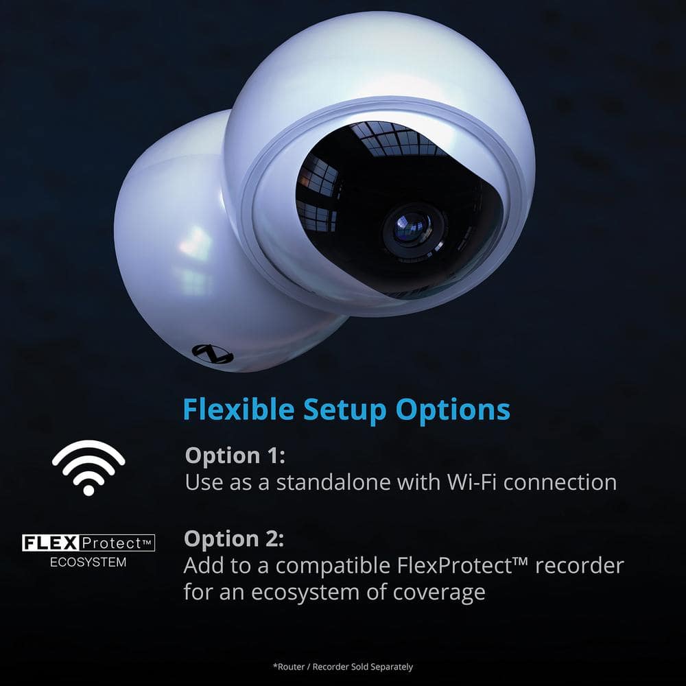 Night Owl 3MP HD+ Plug-In Indoor Wireless Pan and Tilt Security Camera