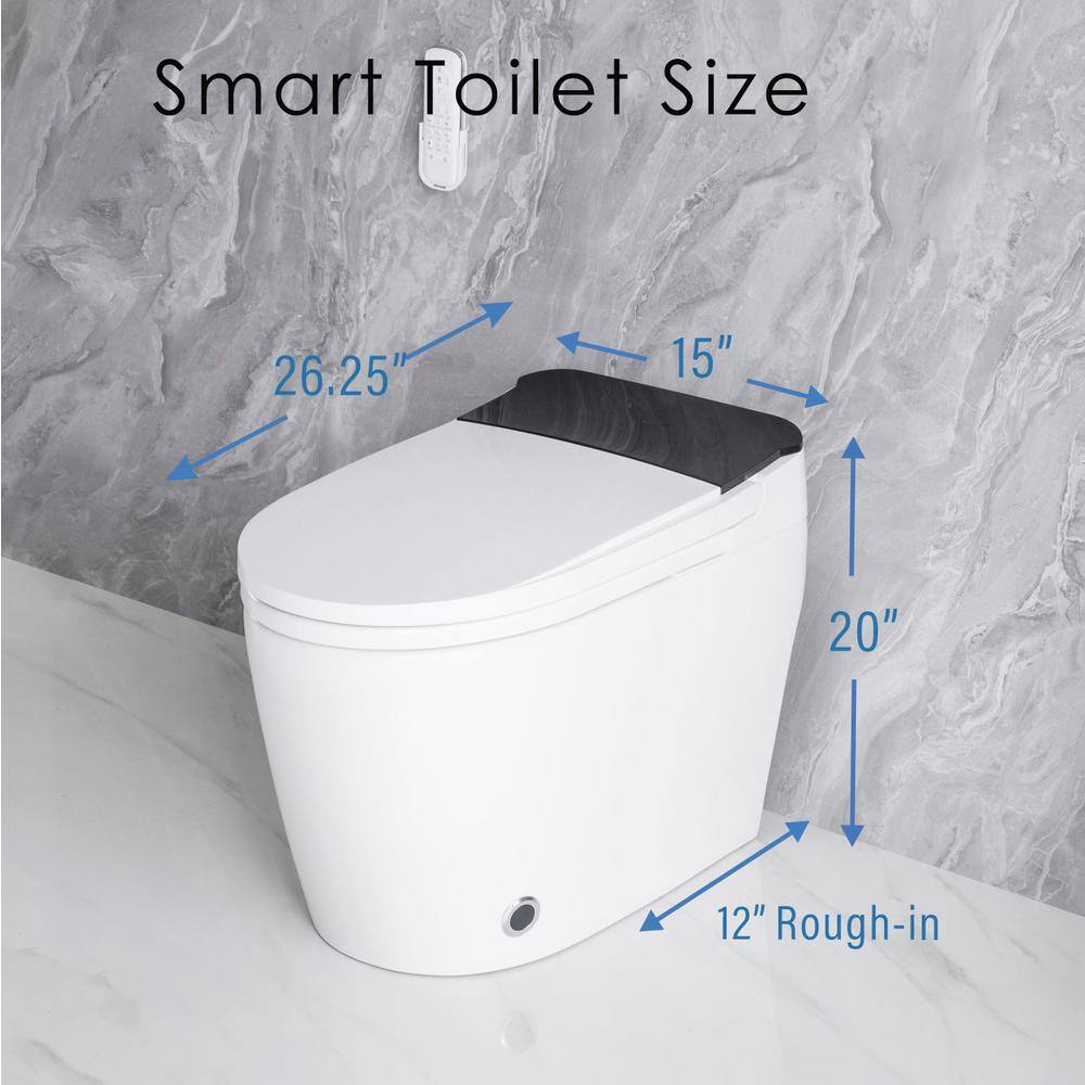 Nivencai Smart Elongated Bidet Toilet - Heated Seat & Self-Cleaning