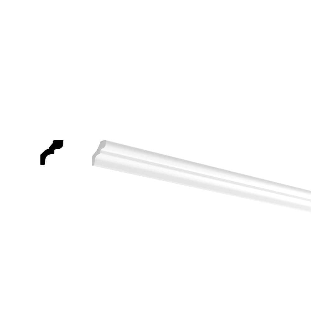 Nomastyl 1 in. x 2-1/2 in. x 78-3/4 in. Polystyrene Crown Moulding