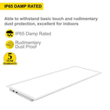 NuWatt 2 ft. x 4 ft. Integrated Backlit LED Panel Internal Driver Drop in Ceiling 5500 Lumen Dimmable 3500K 120-277V (4-Pack)