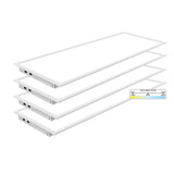 NuWatt 2 ft. x 4 ft. Integrated Backlit LED Panel Internal Driver Drop in Ceiling 5500 Lumen Dimmable 3500K 120-277V (4-Pack)