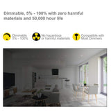 NuWatt 2 ft. x 4 ft. Integrated Backlit LED Panel Internal Driver Drop in Ceiling 5500 Lumen Dimmable 3500K 120-277V (4-Pack)
