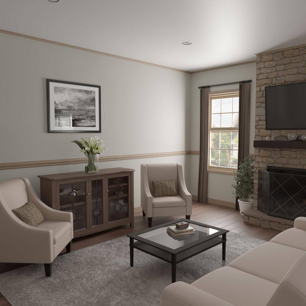 Ekena Millwork WM86 0.56 in. D x 1.63 in. W x 96 in. L Wood (White Oak) Crown Moulding