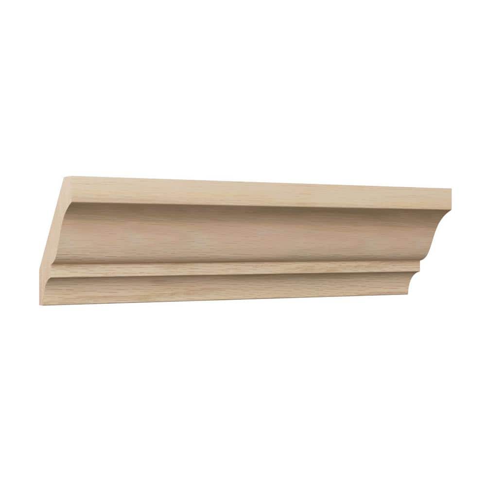 Ekena Millwork WM52 0.56 in. D x 2.75 in. W x 96 in. L Wood (White Oak) Crown Moulding