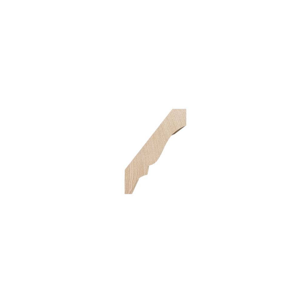 Ekena Millwork WM52 0.56 in. D x 2.75 in. W x 96 in. L Wood (White Oak) Crown Moulding