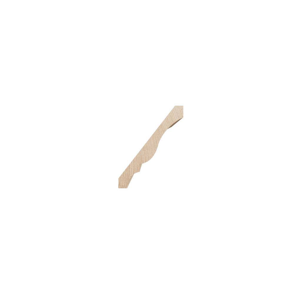 Ekena Millwork WM48 0.56 in. D x 4.25 in. W x 96 in. L Wood (White Oak) Crown Moulding
