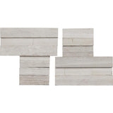 MSI White Oak 3D Ledger Corner 6 in. x 6 in. Honed Marble Wall Tile (2.5 sq. ft./Case)