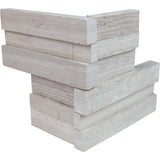 MSI White Oak 3D Ledger Corner 6 in. x 6 in. Honed Marble Wall Tile (2.5 sq. ft./Case)