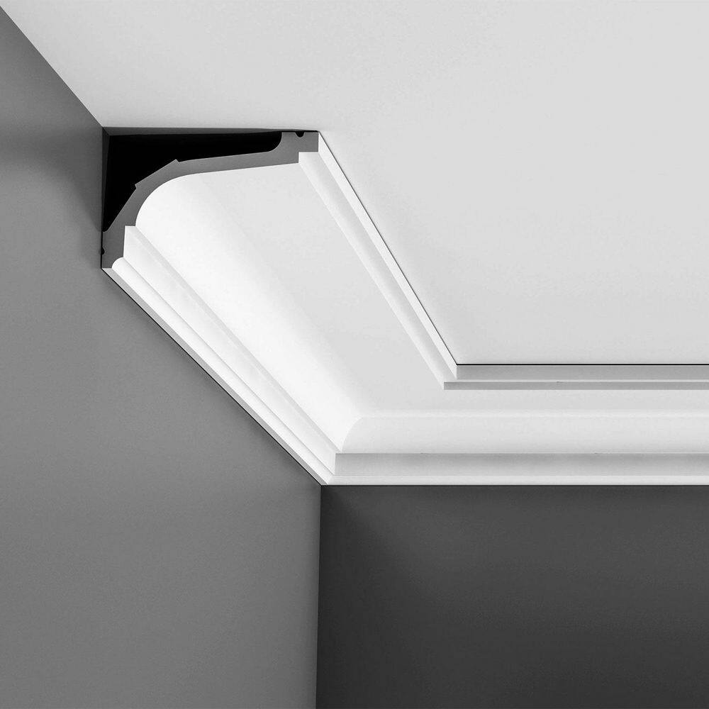 ORAC DECOR 4-5/8 in. x 3 in. x 78-3/4 in. Primed White Plain Polyurethane Crown Moulding (15-Pack)