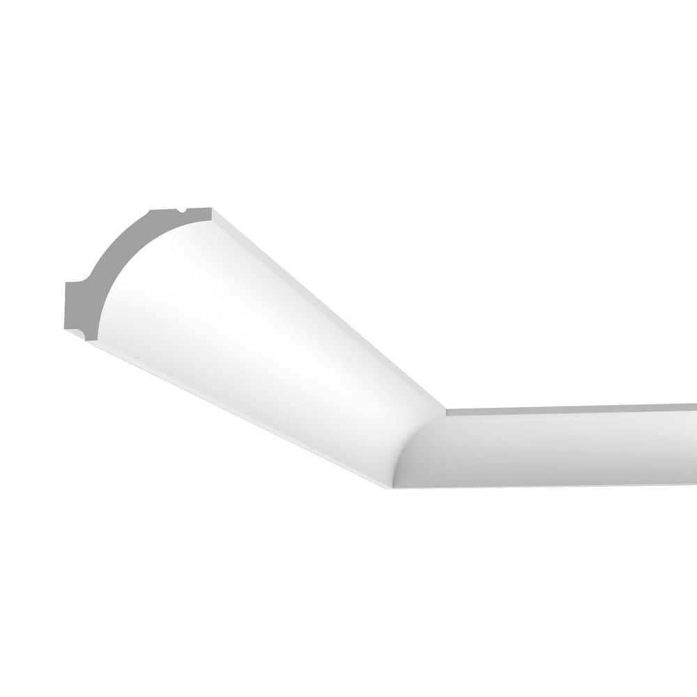 ORAC DECOR 1-7/8 in. x 1-5/8 in. x 78-3/4 in. Primed White Plain Polyurethane Crown Moulding (2-Pack)