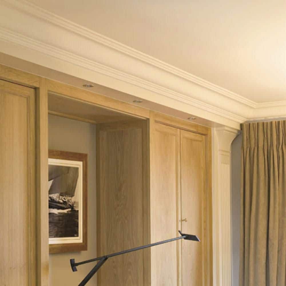 ORAC DECOR 7-3/4 in. x 5-7/8 in. x 78-3/4 in. Primed White Plain Polyurethane Crown Moulding