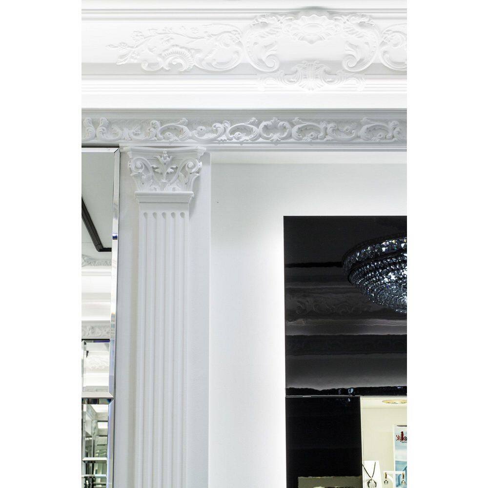 ORAC DECOR 7-1/4 in. x 7-1/4 in. x 78-3/4 in. Acanthus Leaves Primed White High Density Polyurethane Crown Moulding