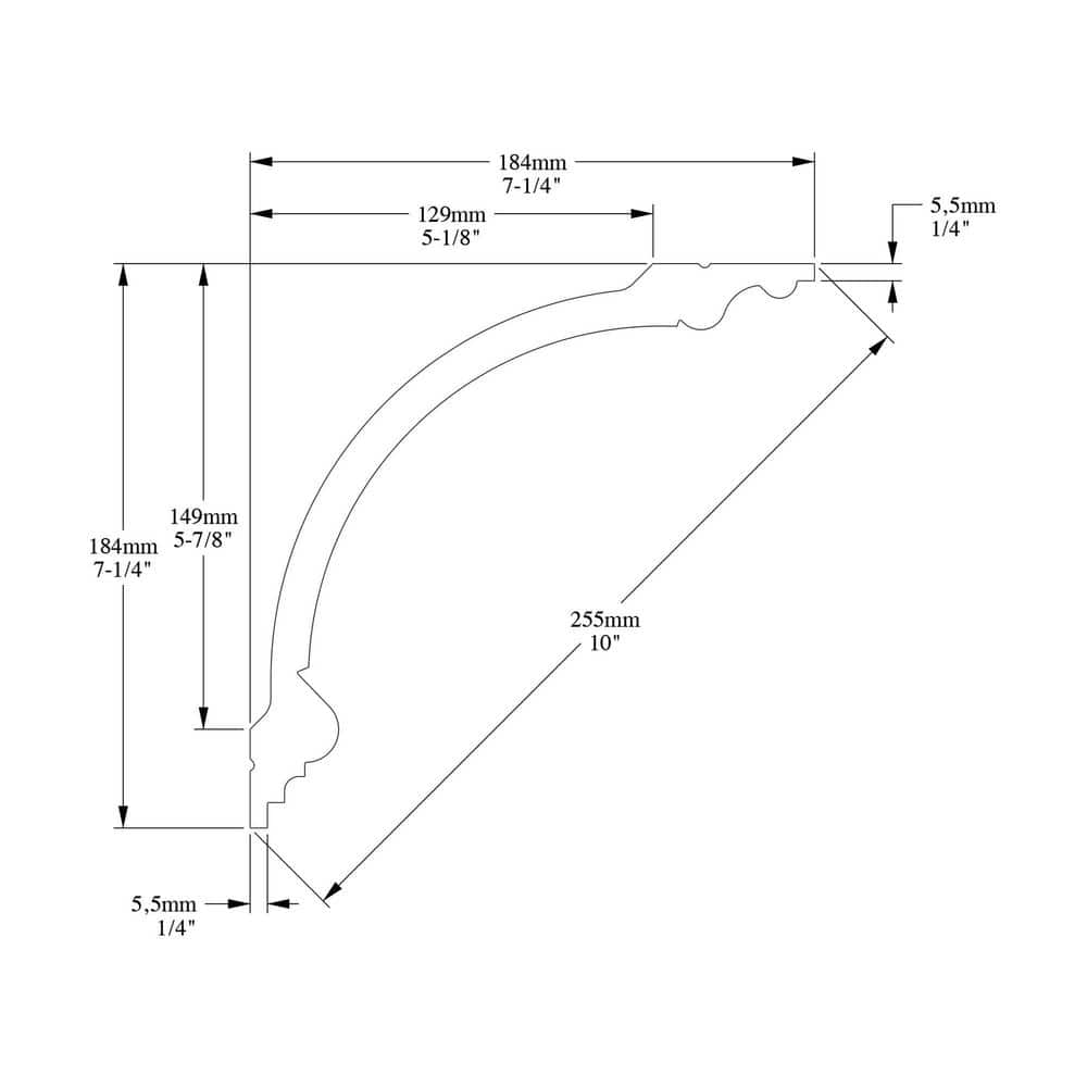 ORAC DECOR 7-1/4 in. x 7-1/4 in. x 78-3/4 in. Acanthus Leaves Primed White High Density Polyurethane Crown Moulding