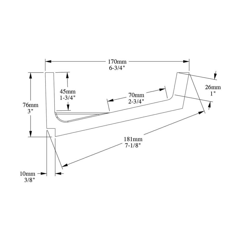 ORAC DECOR 6-3/4 in. x 3 in. x 78-3/4 in. Primed White Plain Polyurethane Crown Moulding (8-Pack)
