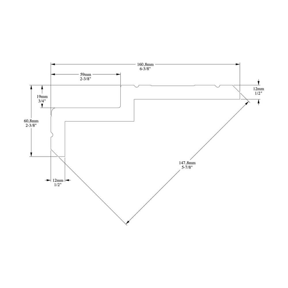 ORAC DECOR 6-1/4 in. x 2-3/8 in. x 78-3/4 in. Primed White Plain Polyurethane Crown Moulding (10-Pack)