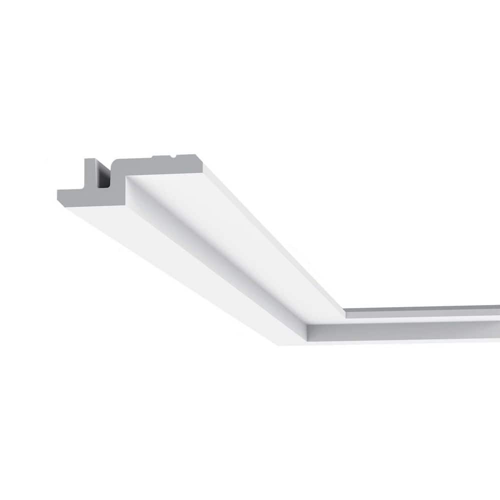 ORAC DECOR 1-1/4 in. x 3-3/4 in. x 78-3/4 in. Primed White Plain Polyurethane Crown Moulding