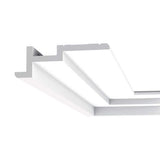 ORAC DECOR 2 in. x 7-1/4 in. x 78-3/4 in. Primed White Plain Polyurethane Crown Moulding