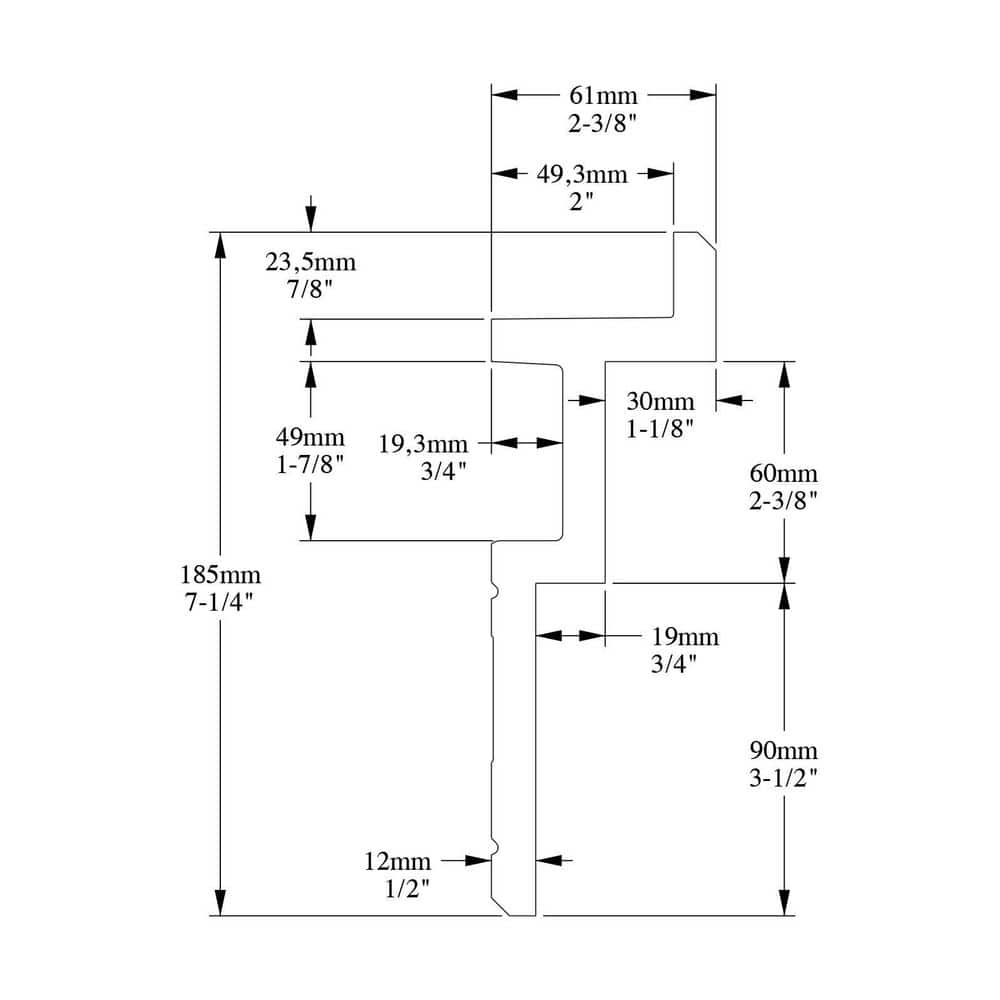 ORAC DECOR 2 in. x 7-1/4 in. x 78-3/4 in. Primed White Plain Polyurethane Crown Moulding