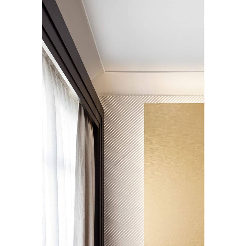 ORAC DECOR 8-1/2 in. x 6-1/4 in. x 78-3/4 in. Primed White Plain Polyurethane Crown Moulding (10-Pack)