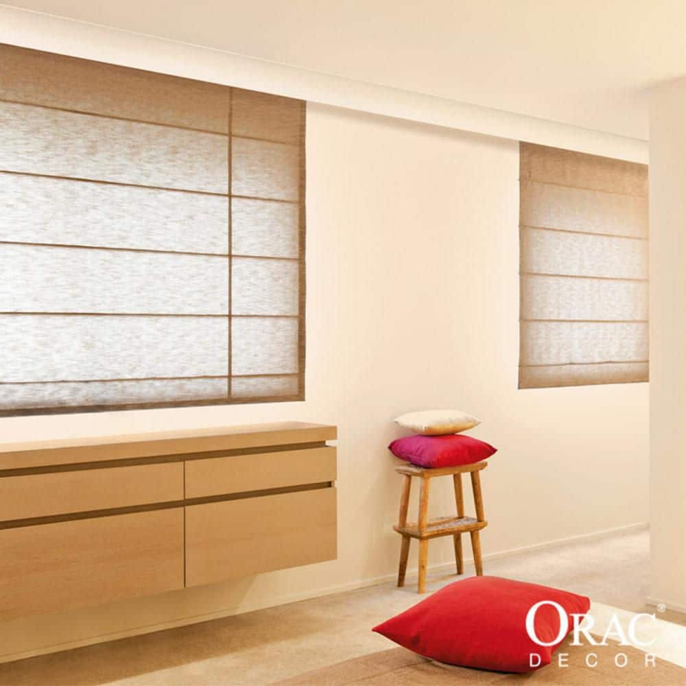 ORAC DECOR 5-1/2 in. x 4-3/8 in. x 78-3/4 in. Primed White Plain Polyurethane Crown Moulding (6-Pack)