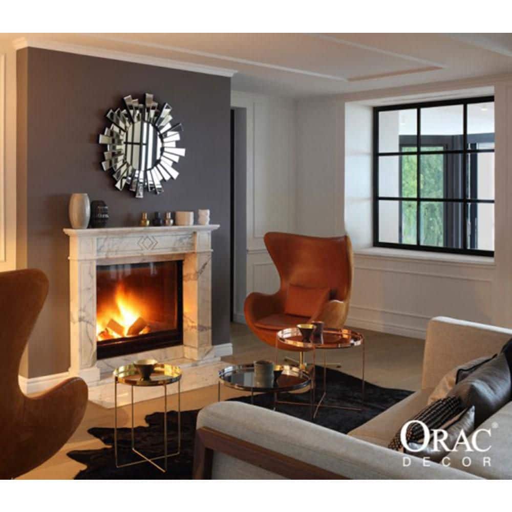 ORAC DECOR 1-7/8 in. x 1-7/8 in. x 78-3/4 in. Primed White Plain Polystyrene Crown Moulding (4-Pack)